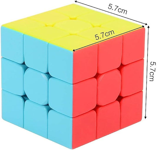 3×3 Stickerless High Speed Abs Plastic Rubik Cube Magic Puzzle Cube